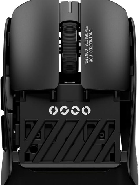 Pulsar Gaming Gears LAB X2F Wireless Fingertip Gaming Mouse, Ultra Lightweight 1.34 oz (38 g), HUANO Blue Pink Dot Switches, 32,000 DPI, 750 IPS, XS-1 Sensor, 8K Compatible (Black)