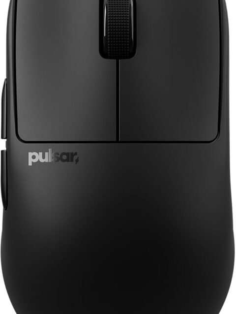 Pulsar Gaming Gears X2H Crazylight Wireless Gaming Mouse, Ultra Lightweight 1.30 oz (37g), Optical Switch, 32000 DPI, 750 IPS, XS-1 Sensor, 8k Compatible (Jet Black)