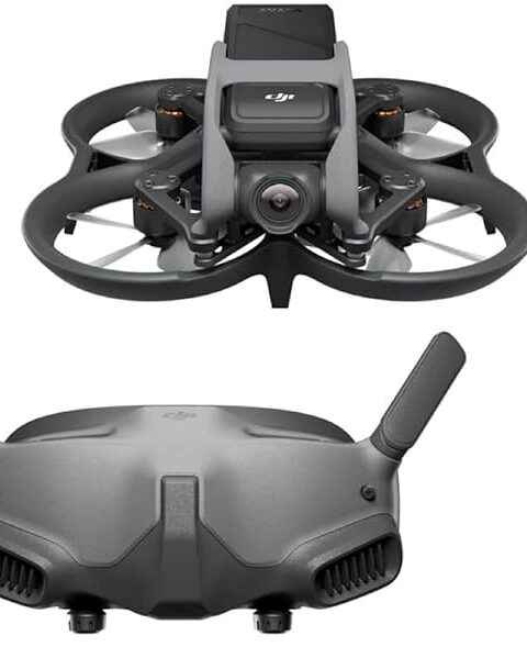 DJI Avata Pro-View Combo (DJI Goggles 2) - First-Person View Drone UAV Quadcopter with 4K Stabilized Video, Super-Wide 155° FOV, Built-in Propeller Guard, HD Low-Latency Transmission, Black