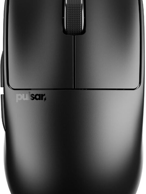 Pulsar Gaming Gears X2 Crazylight Wireless Gaming Mouse, Ultra Lightweight 1.23 oz (35g), Optical Switch, 32000 DPI, 750 IPS, XS-1 Sensor, 8k Compatible (Jet Black)
