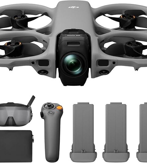 DJI Avata 360 Motion Fly More Combo, 360° Drone With 1-Inch 8K 360° Imaging, 360° Camera Drone With Propeller Guard. Includes Goggles N3 and RC Motion 3 for Intuitive Motion Control and Easy ACRO.