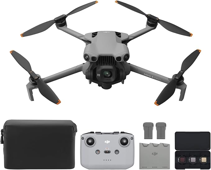 DJI Mini 5 Pro Fly More Combo with DJI RC-N3, Drone with Camera, 1-Inch CMOS, 4K Drone for Beginners with Omnidirectional Obstacle Sensing, ActiveTrack 360°, 225° Gimbal Rotation, 3 Batteries, C0