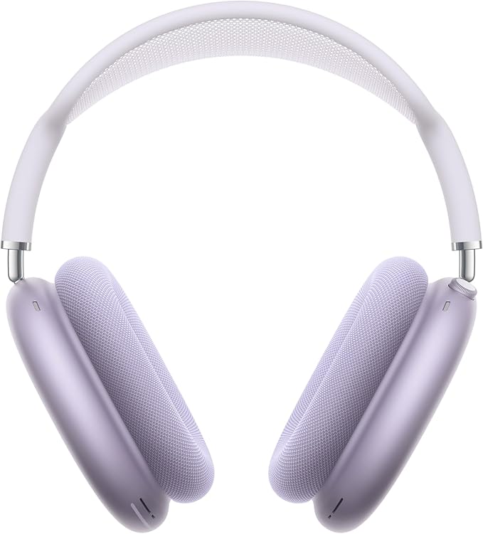 Apple AirPods Max Wireless Over-Ear Headphones, Pro-Level Active Noise Cancellation, Transparency Mode, Personalised Spatial Audio, USB-C Charging, Bluetooth Headphones for iPhone, Purple 