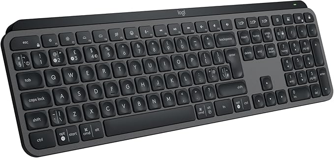 Logitech MX Keys S Programmable Wireless Bluetooth Keyboard - Graphite B+
