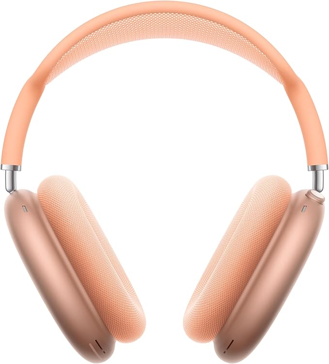 Apple AirPods Max Wireless Over-Ear Headphones, Pro-Level Active Noise Cancellation, Transparency Mode, Personalised Spatial Audio, USB-C Charging, Bluetooth Headphones for iPhone, Orange 