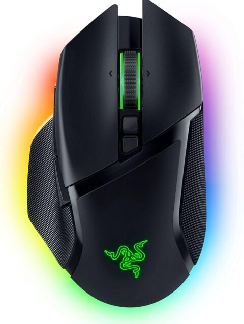 Razer Basilisk V3 Pro - Customizable Wireless Gaming Mouse HyperScroll Tilt Wheel (Focus Pro 30K Optical Sensor, 13-Zone Chroma Lighting, 10+1 Programmable Buttons) Black