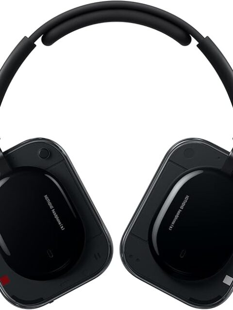 Nothing Headphone (a) 2026 New, Adaptive Active Noise Cancelling Headphones, Wireless Over Ear Bluetooth 5.4 ANC Headset with LDAC Hi-Res, 5 HD Mics Ultra Bass via APP, 135 Hours Playtime, Black