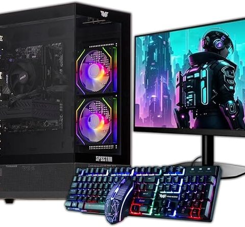 Veno Scorp Budget Gaming PC 22” Bundle Intel Core i5-8GB RAM - 500GB HDD – GTX750 4GB NeonZilla ARGB Gaming Case - WINDOWS 11
